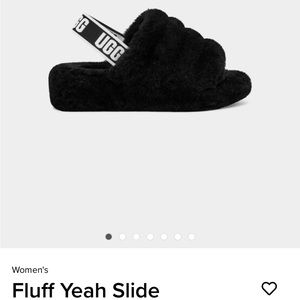 Authentic ugg fluff yeah slides size 9/40